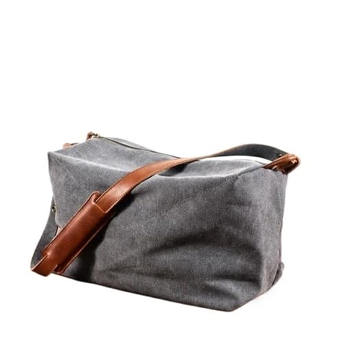 WEOKDFHA Messenger Bag Retro Umhängetasche Messenger Bag Schulter Bewegung Sporttasche Training Freizeit Reisetasche Kurz(Dark Gray) von WEOKDFHA