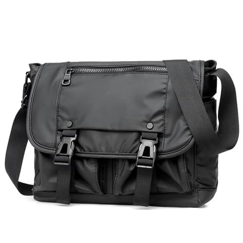WEOKDFHA Messenger Bag Umhängetasche Schulter Reise Multi-funktionale Mann Frauen Tragbare Outdoor Sport Lagerung Handtasche(Black) von WEOKDFHA