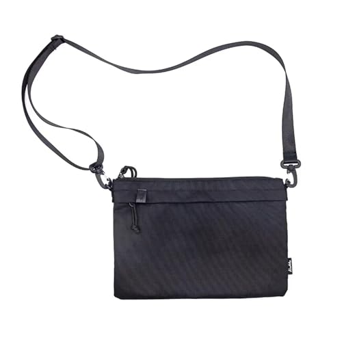 WEOKDFHA Messenger Bag Umhängetaschen Nylon Umhängetasche Wasserdicht männer Lagerung bolsa Casual Wandern Männlichen Tasche Messenger(Black) von WEOKDFHA