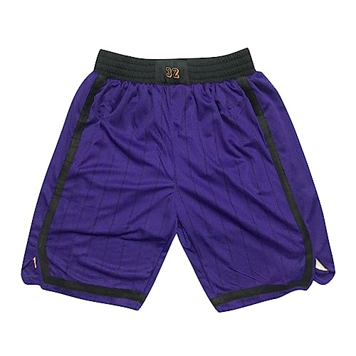 Basketball Shorts Herren Lakers Shorts Lakers Sportshorts Kurz Hosen Jogginghose Los Angeles Lakers Shorts Lässige Bequem Leichtgewicht Running Shorts Los Angeles Lakers Shorts Dunkelviolett S von WEOPLKIN