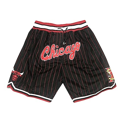 WEOPLKIN Basketball Shorts Herren NBA Shorts Basketball Shorts Jogginghose Basketball Shorts Baggy Sporthose Leichtgewicht Fans Shorts Atmungsaktive Shorts Basketball Hose Kinder Mehrfarbig M von WEOPLKIN