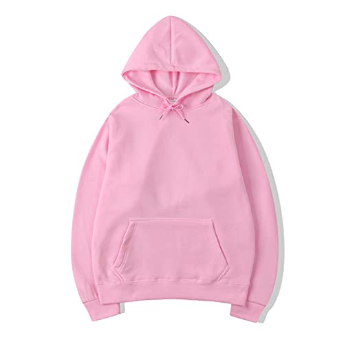 Halloween Hoodie Herren Kapuzenpullover Herren Sweatshirt Unisex Decken Hoodie Basics Sport Sweatshirts Kapuze Hip Hop Long Sleeve Streetwear Pullover Hoody Sport pink 3XL von WEOPLKIN