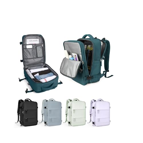 Handgepäck Rucksack für Ryanair 40x20x25,Reiserucksack für Easyjet Handgepäck 45x36x20 Rucksack Damen Herren mit Schuhfach,Flugzeug Carry-Ons Reiserucksack mit Laptopfach für Weekender,PK-Blau S von WEPLAN