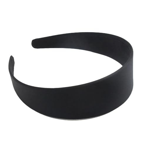 2PCs Black Simple Wide Headband 1.5 2 2.5 3 4cm Girl Women DIY Jewelry Material Headband Semi-finished Hair Acce(Black) von WEQYFDC
