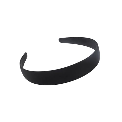 2PCs Black Simple Wide Headband 1.5 2 2.5 3 4cm Girl Women DIY Jewelry Material Headband Semi-finished Hair Acce(Black B) von WEQYFDC