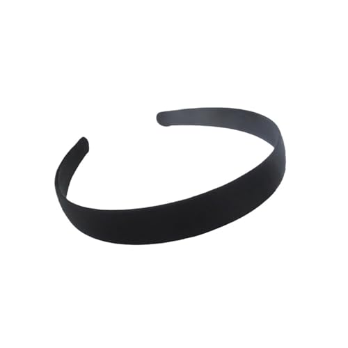2PCs Black Simple Wide Headband 1.5 2 2.5 3 4cm Girl Women DIY Jewelry Material Headband Semi-finished Hair Acce(Black C) von WEQYFDC