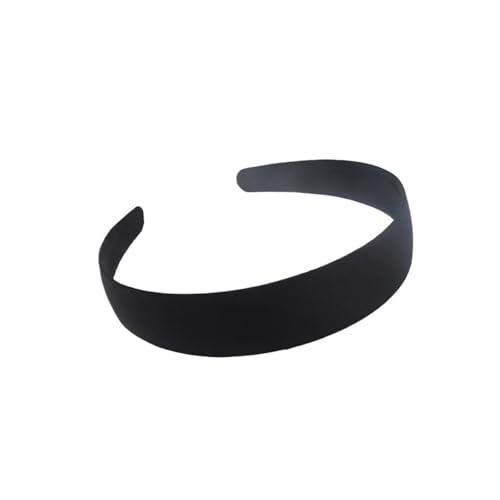 2PCs Black Simple Wide Headband 1.5 2 2.5 3 4cm Girl Women DIY Jewelry Material Headband Semi-finished Hair Acce(Black D) von WEQYFDC