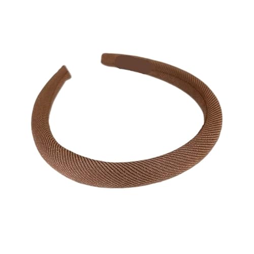 2pc Retro Coffee-Colored Pinstriped Headbands Hair Band For Womans Girl Elegant Hair Hoop Lady Fashion Hair Accessories(C-Light coffee) von WEQYFDC