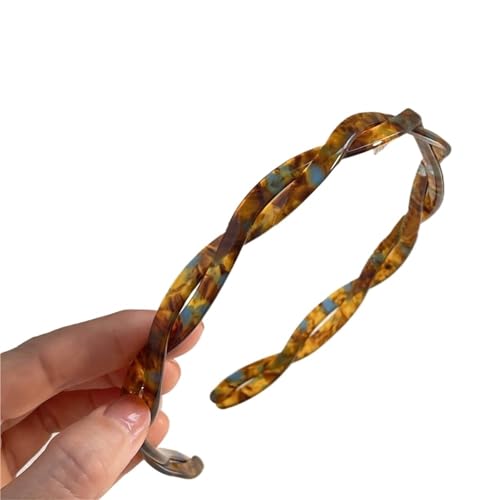 2pc Women's Minimalist Slender Hair Hoop Versatile Pressed Hair Colorful Card Elegant Girl Headwear(1) von WEQYFDC