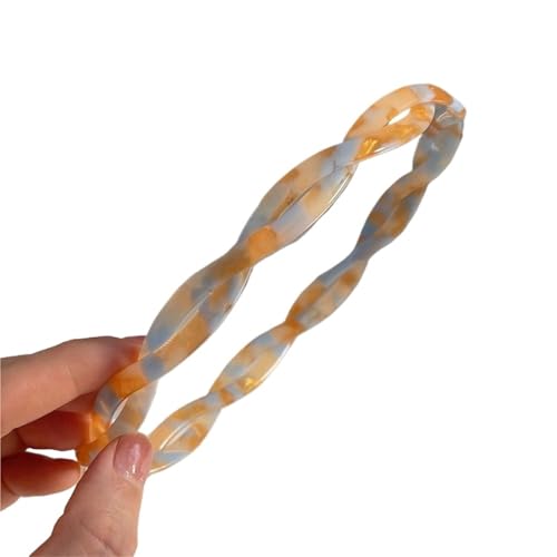 2pc Women's Minimalist Slender Hair Hoop Versatile Pressed Hair Colorful Card Elegant Girl Headwear(2) von WEQYFDC