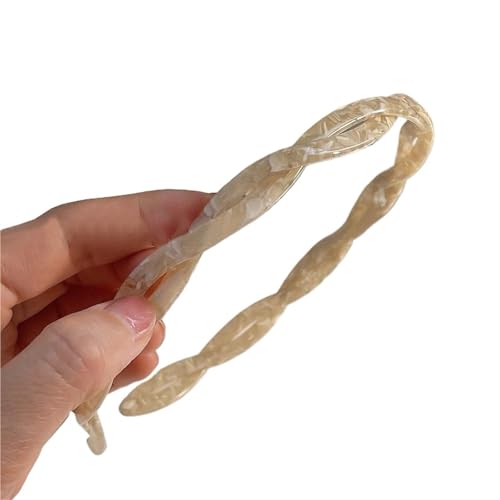 2pc Women's Minimalist Slender Hair Hoop Versatile Pressed Hair Colorful Card Elegant Girl Headwear(3) von WEQYFDC