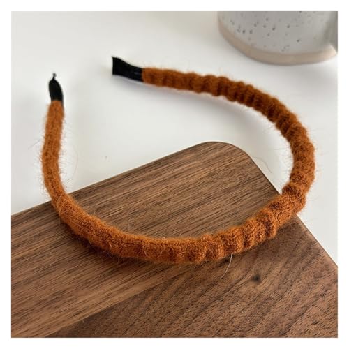 3pc Retro Autumn Winter Knitting Headbands Fashion Plush Elastic Hair Bands For Woman Girls Simple Sweet Temperament Hair Hoop(36X23X12MM) von WEQYFDC
