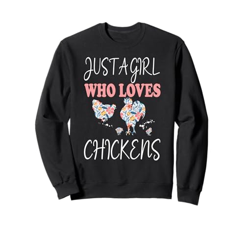 Nur ein Mädchen, das Hühner liebt, süße Blumen für Frauen und Mädchen Sweatshirt Nur ein Mädchen, das Hühner liebt, süße Blumen für Frauen und Mädchen Sweatshirt von WERDIF