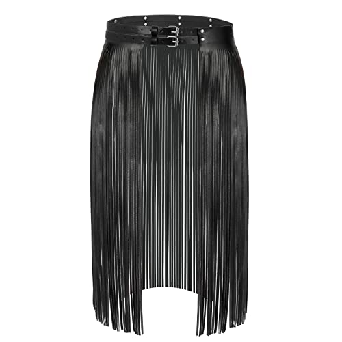 WERFORU Damen Fransen Rock Gürtel Mode Kunstleder Quaste Taillengürtel Frauen Punk Gürtel mit Quaste WERFORU Damen Fransen Rock Gürtel Mode Kunstleder Quaste Taillengürtel Frauen Punk Gürtel mit Quaste von WERFORU