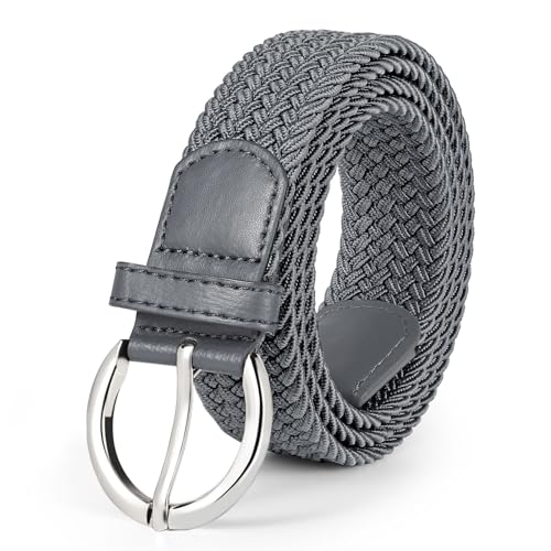 WERFORU Geflochtener Elastischer Gürtel Stretch Gürtel für Damen Verstellbarer Stoffgürtel für Jeans und Hosen von WERFORU
