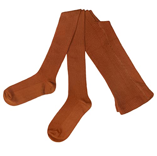 Weri Spezials Damen Strumpfhose aus ökologische Baumwolle, Warme und Modische Rippe Strickstrumpfhose (as3, numeric, numeric_40, numeric_42, regular, regular, Ocker, 40-42) von Weri Spezials