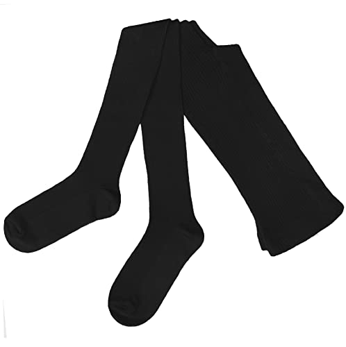 Weri Spezials Damen Strumpfhose aus ökologische Baumwolle, Warme und Modische Rippe Strickstrumpfhose (as3, numeric, numeric_48, numeric_50, regular, regular, Schwarz, 48-50) von Weri Spezials