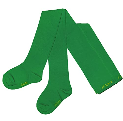Weri Spezials Baby und Kinder Strumpfhosen für Mädchen Baumwolle Uni Glatt in grüne Töne (92-98, Klubgrün Uni) von Weri Spezials