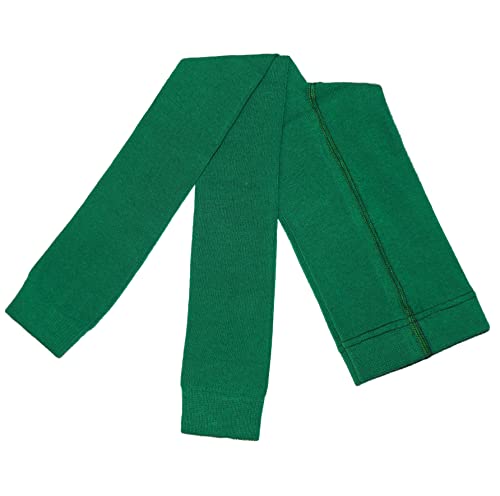 Weri Spezials Kinder Leggings für Mädchen Baumwolle in Mehreren Farben Uni Glatte (134-146, Grün Uni) von Weri Spezials