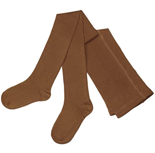 Weri Spezials Strumpfhose für Damen Warm Blickdicht Baumwolle in mehreren Farben und Grössen auch in Übergrößen (36-38, Eichel) von Weri Spezials