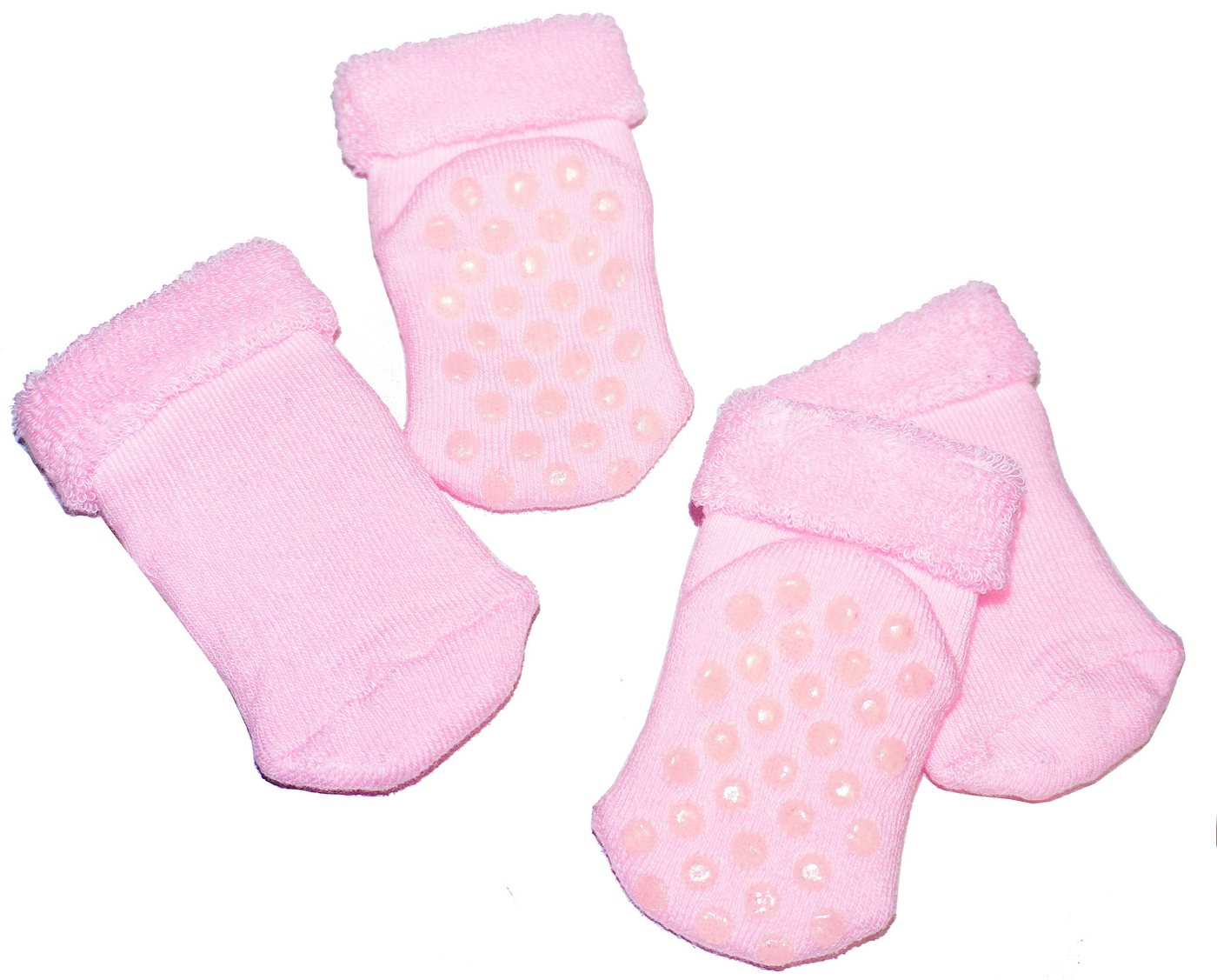 WERI SPEZIALS Strumpfhersteller GmbH ABS-Socken Baby ABS-Socken 2-er Pack >>Warme Füßchen<< weiche Baumwolle (Set) 2er-Pack von WERI SPEZIALS Strumpfhersteller GmbH