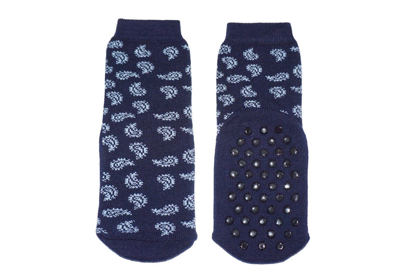 WERI SPEZIALS Strumpfhersteller GmbH ABS-Socken Kinder ABS-Socken >>Paisley<< aus Baumwolle mit Frottee von WERI SPEZIALS Strumpfhersteller GmbH