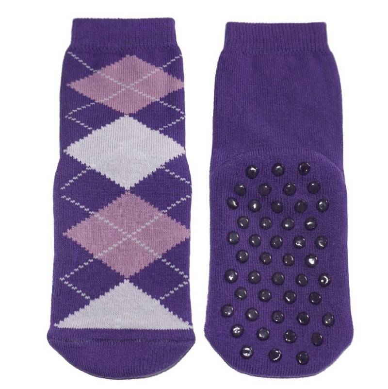 WERI SPEZIALS Strumpfhersteller GmbH ABS-Socken Kinder ABS-Socken >>Rhombus<< aus Baumwolle mit Frottee von WERI SPEZIALS Strumpfhersteller GmbH