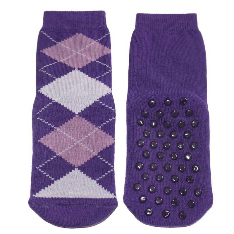 WERI SPEZIALS Strumpfhersteller GmbH ABS-Socken Kinder ABS-Socken >>Rhombus<< weiche Baumwolle mit Frottee von WERI SPEZIALS Strumpfhersteller GmbH