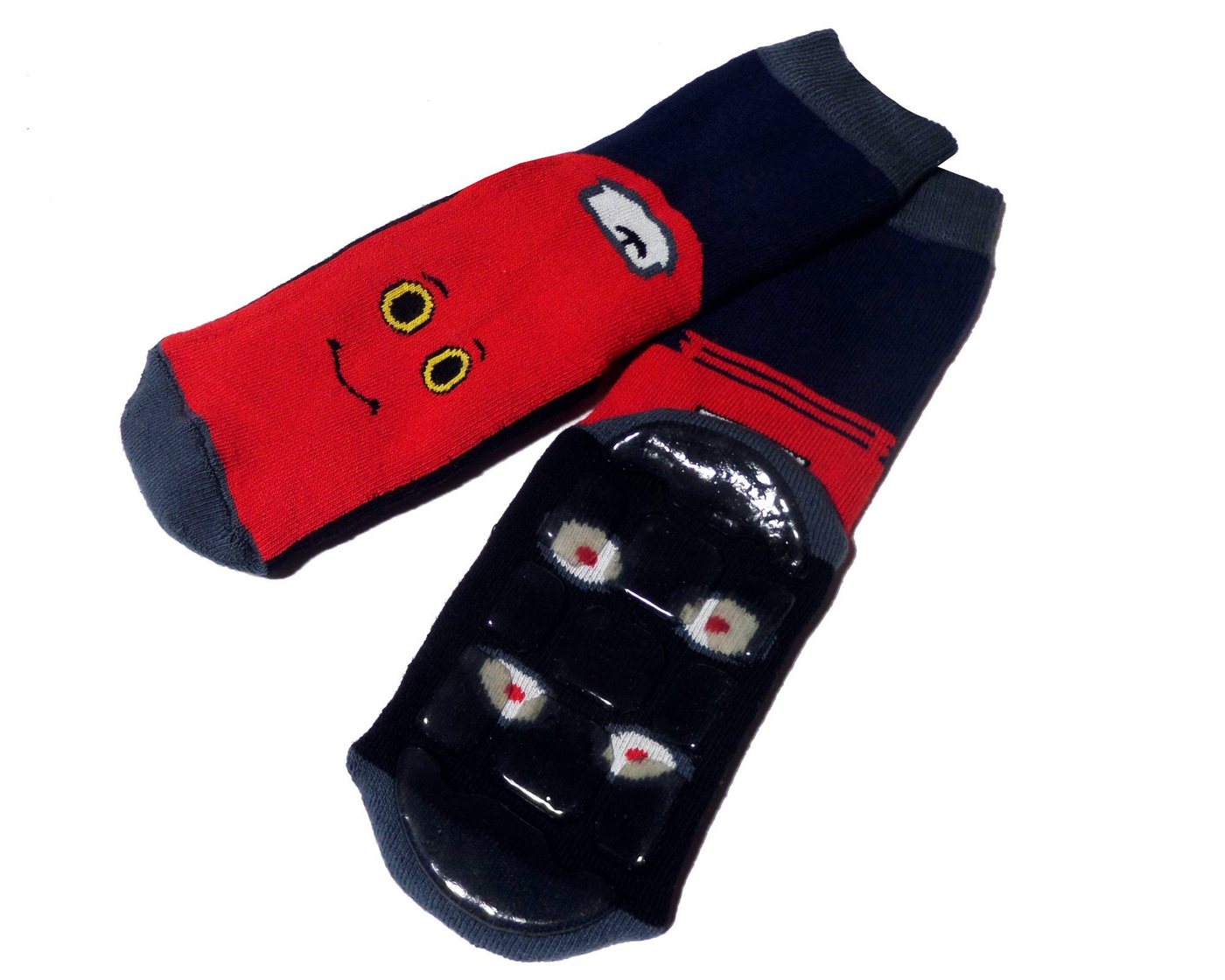 WERI SPEZIALS Strumpfhersteller GmbH ABS-Socken Kinder ABS-Socken für Jungs >>Auto-Freunde<< aus Baumwolle mit Frottee von WERI SPEZIALS Strumpfhersteller GmbH