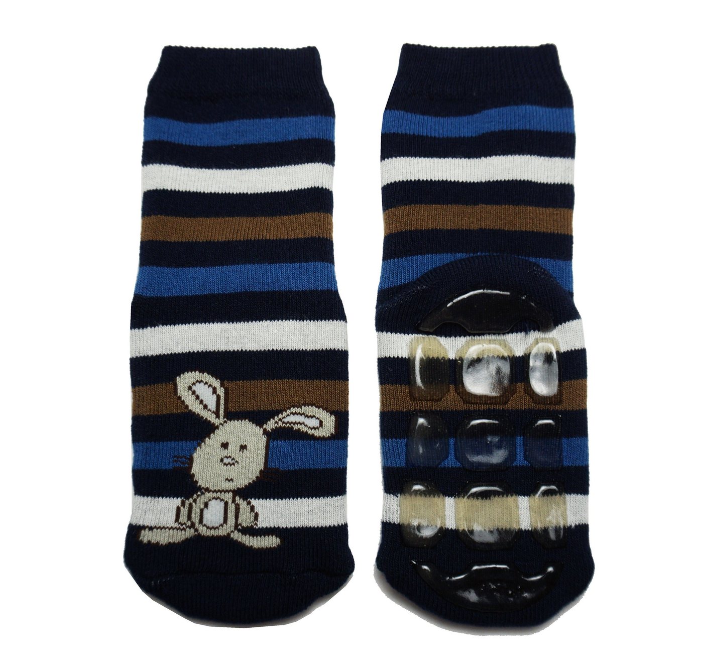 WERI SPEZIALS Strumpfhersteller GmbH ABS-Socken Kinder ABS-Socken für Jungs >>Tommy der Hase<< aus Baumwolle mit Frottee von WERI SPEZIALS Strumpfhersteller GmbH