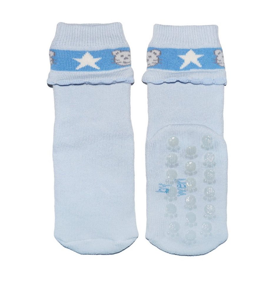 WERI SPEZIALS Strumpfhersteller GmbH ABS-Socken Kinder ABS-Socken für Mädchen >>Sternbär<< aus Baumwolle mit Frottee von WERI SPEZIALS Strumpfhersteller GmbH