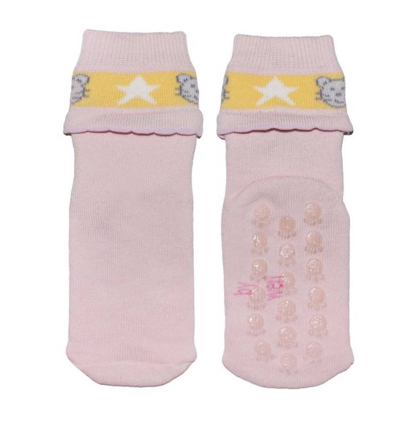WERI SPEZIALS Strumpfhersteller GmbH ABS-Socken Kinder ABS-Socken für Mädchen >>Sternbär<< weiche Baumwolle mit Frottee von WERI SPEZIALS Strumpfhersteller GmbH