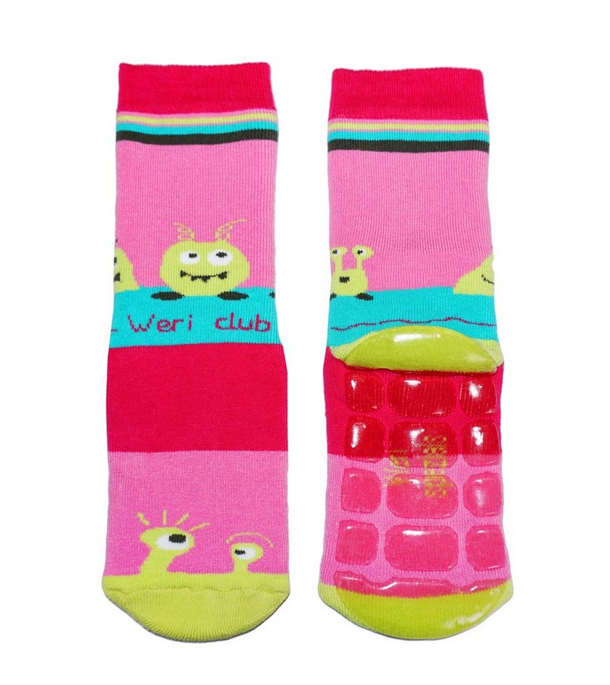 WERI SPEZIALS Strumpfhersteller GmbH ABS-Socken Kinder ABS-Socken für Mädchen und Jungs >>UFO<< aus Baumwolle mit Frottee von WERI SPEZIALS Strumpfhersteller GmbH