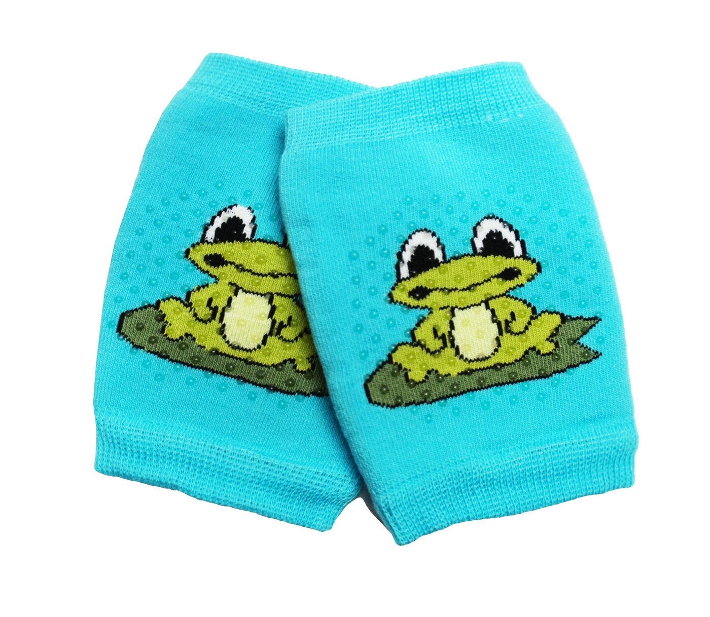 WERI SPEZIALS Strumpfhersteller GmbH ABS-Socken Kinder Knie ABS-Krabbelhilfe >>Frosch<< mit Baumwolle von WERI SPEZIALS Strumpfhersteller GmbH