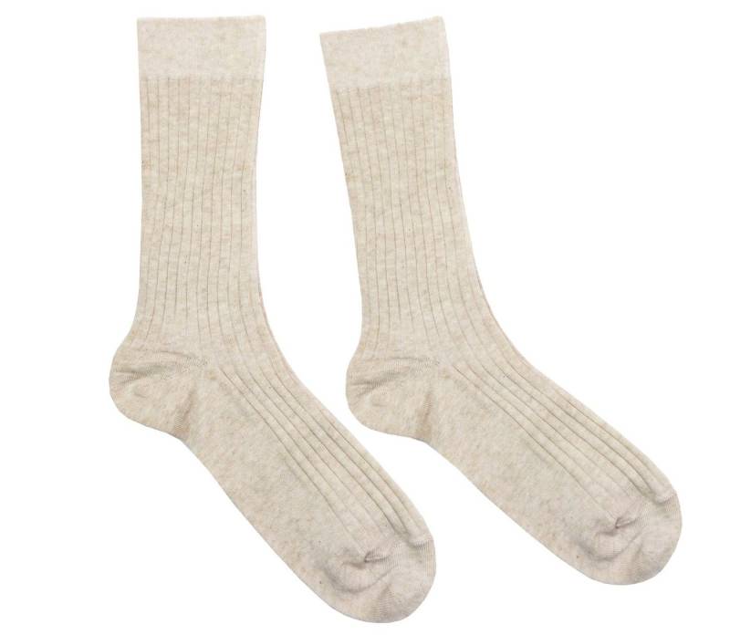 WERI SPEZIALS Strumpfhersteller GmbH Basicsocken Damen Socken >>Rippe: Natur Farben<< weiche Baumwolle von WERI SPEZIALS Strumpfhersteller GmbH
