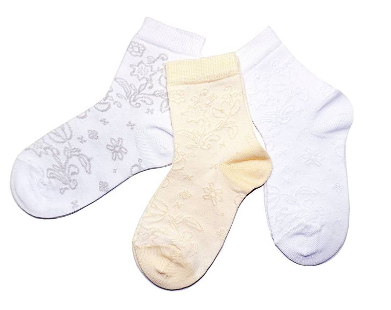 WERI SPEZIALS Strumpfhersteller GmbH Basicsocken Socken 3-er Sets für Mädchen mit verschiedenen Mustern (3-Paar) von WERI SPEZIALS Strumpfhersteller GmbH