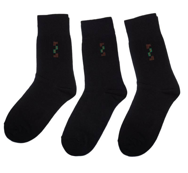 WERI SPEZIALS Strumpfhersteller GmbH Businesssocken Herren Businesssocken 3-er Pack >>Abstrakt<< weiche Baumwolle von WERI SPEZIALS Strumpfhersteller GmbH
