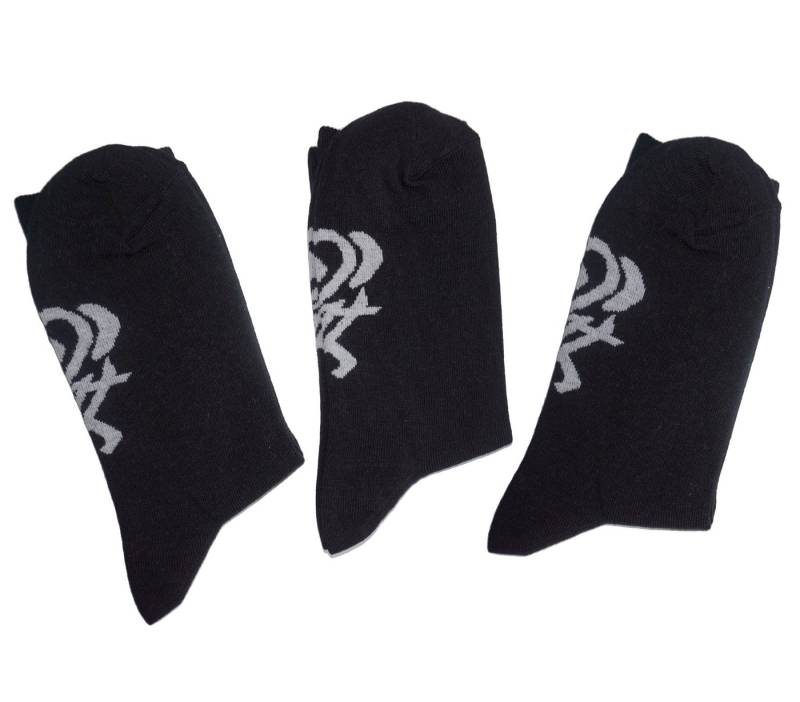 WERI SPEZIALS Strumpfhersteller GmbH Businesssocken Herren Businesssocken 3-er Pack >>Graffiti<< mit Baumwolle von WERI SPEZIALS Strumpfhersteller GmbH