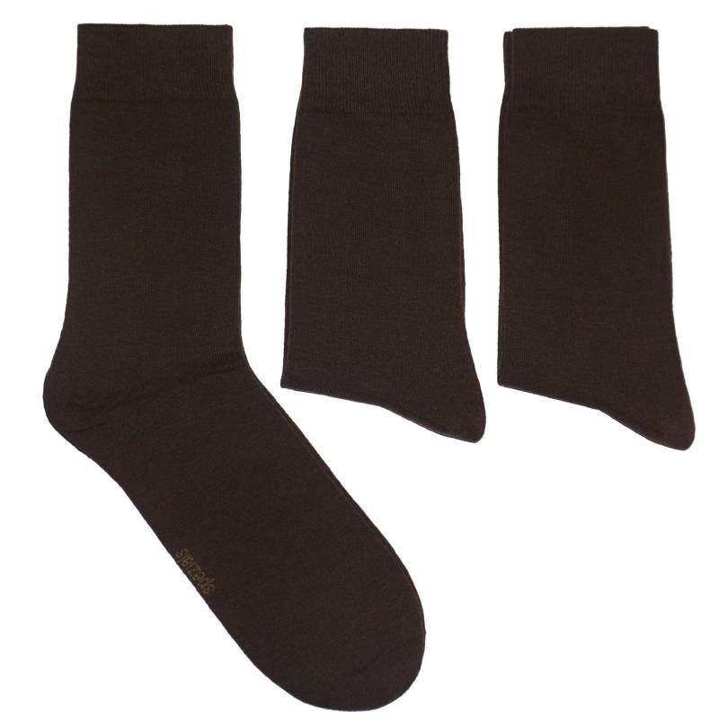 WERI SPEZIALS Strumpfhersteller GmbH Businesssocken Herren Business Socken 3er Pack – Weiche Baumwolle, Klassische Farben (Set, 3-Paar) von WERI SPEZIALS Strumpfhersteller GmbH