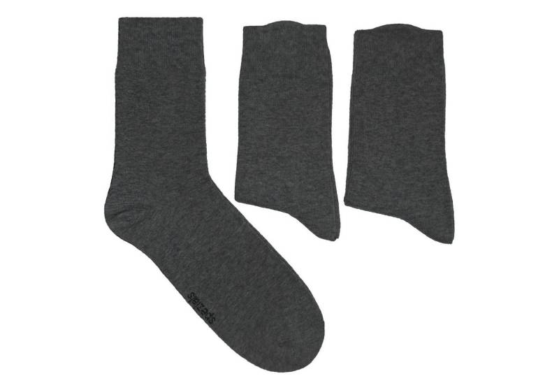WERI SPEZIALS Strumpfhersteller GmbH Businesssocken Herren Business Socken 3er Pack – Weiche Baumwolle, Klassische Farben (Set, 3-Paar) von WERI SPEZIALS Strumpfhersteller GmbH