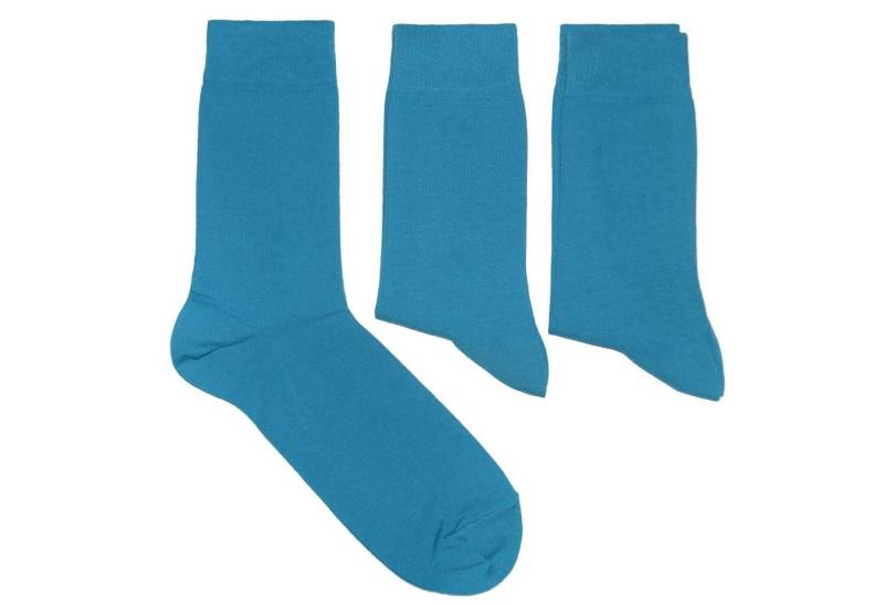 WERI SPEZIALS Strumpfhersteller GmbH Businesssocken Herren Businesssocken 3-er Pack >>Ozean<< aus Baumwolle (Set, 3 Paar) von WERI SPEZIALS Strumpfhersteller GmbH