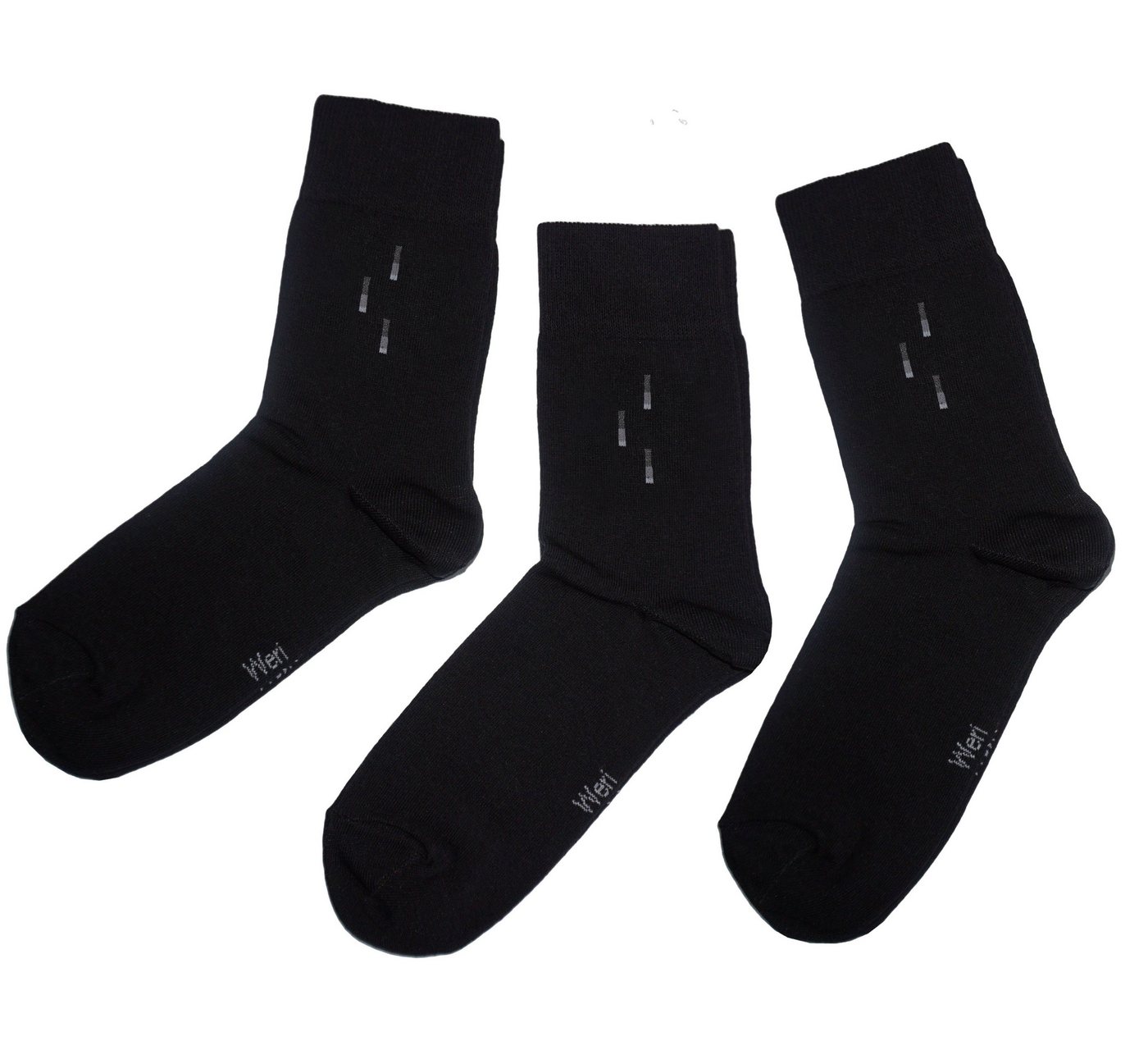 WERI SPEZIALS Strumpfhersteller GmbH Businesssocken Herren Businesssocken 3-er Pack >>Vertikale Streifen<< mit Baumwolle von WERI SPEZIALS Strumpfhersteller GmbH