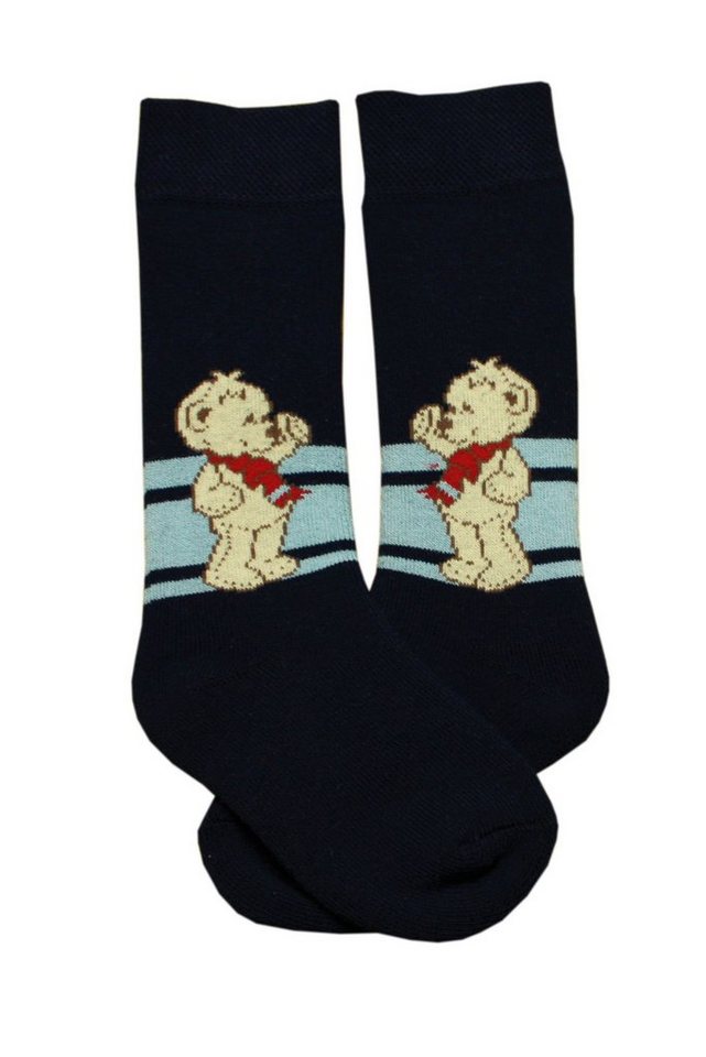 WERI SPEZIALS Strumpfhersteller GmbH Kniestrümpfe Kinder Plüsch Kniestrümpfe Thermo Voll Frottee >>Teddy<< Baumwolle von WERI SPEZIALS Strumpfhersteller GmbH