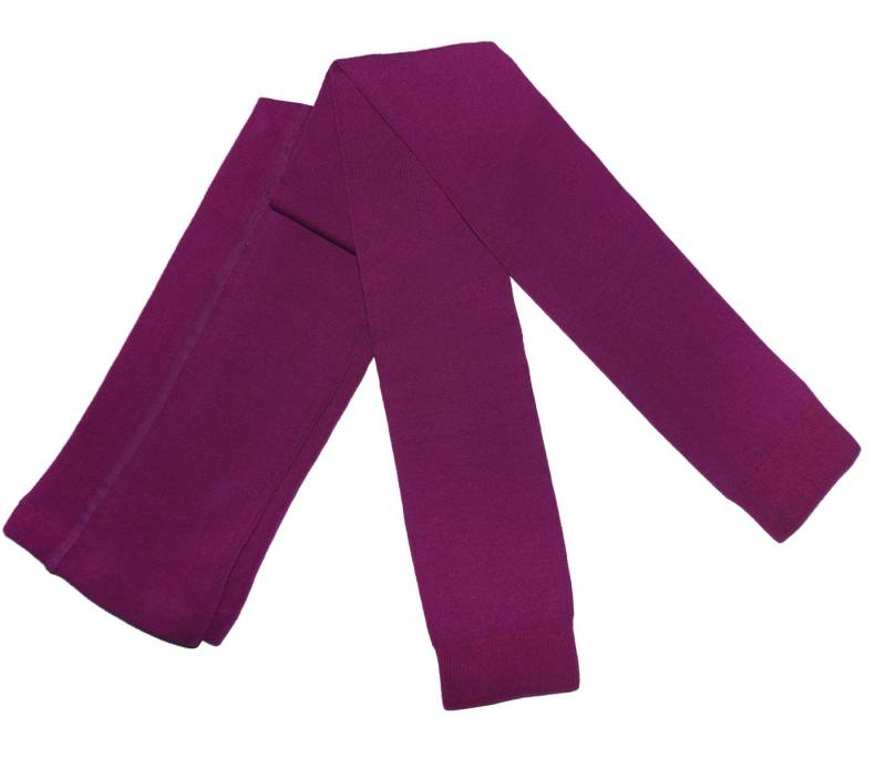 WERI SPEZIALS Strumpfhersteller GmbH Leggings Damen Leggings >>Einfarbig: Lila<< weiche Baumwolle von WERI SPEZIALS Strumpfhersteller GmbH
