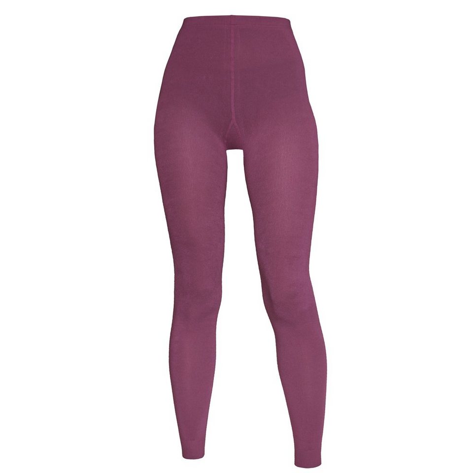 WERI SPEZIALS Strumpfhersteller GmbH Leggings Damen Leggings >>Einfarbig: Rot<< aus Baumwolle von WERI SPEZIALS Strumpfhersteller GmbH