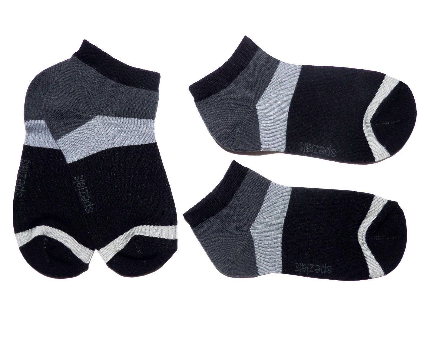 WERI SPEZIALS Strumpfhersteller GmbH Sneakersocken Sneakersocken 2-er Pack Kinder Damen >Sport Duo Modern< Baumwolle (Set) 2er-Pack von WERI SPEZIALS Strumpfhersteller GmbH