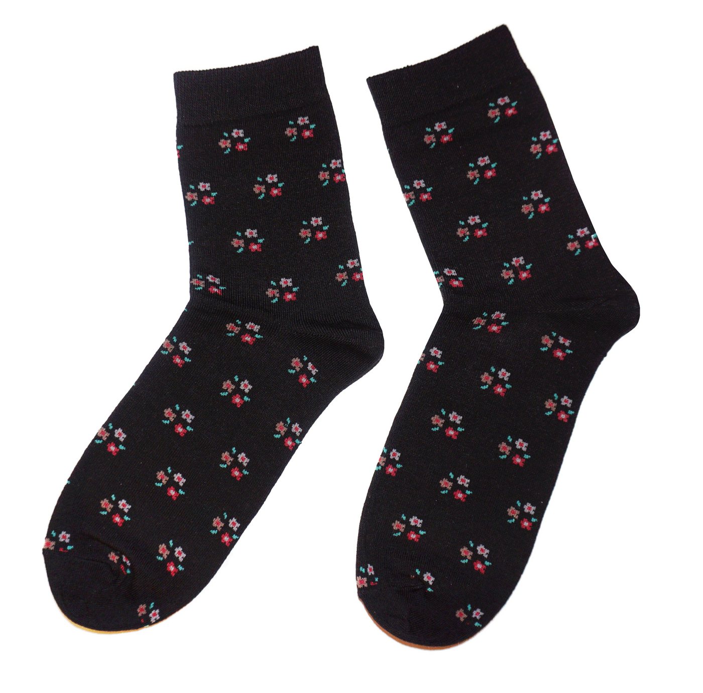 WERI SPEZIALS Strumpfhersteller GmbH Basicsocken Damen Socken >>Blumen Motive<< aus Baumwolle (1-Paar) von WERI SPEZIALS Strumpfhersteller GmbH