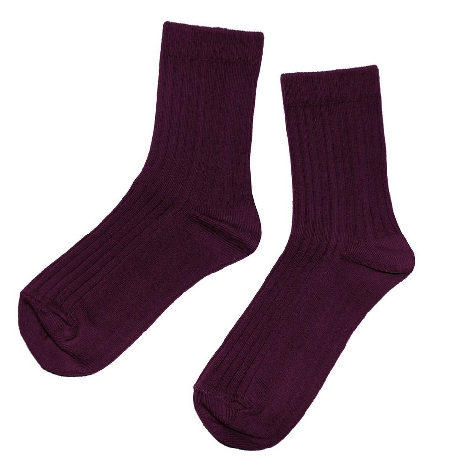 WERI SPEZIALS Strumpfhersteller GmbH Basicsocken Damen Socken >>Casual Rippe<< mit Baumwolle von WERI SPEZIALS Strumpfhersteller GmbH