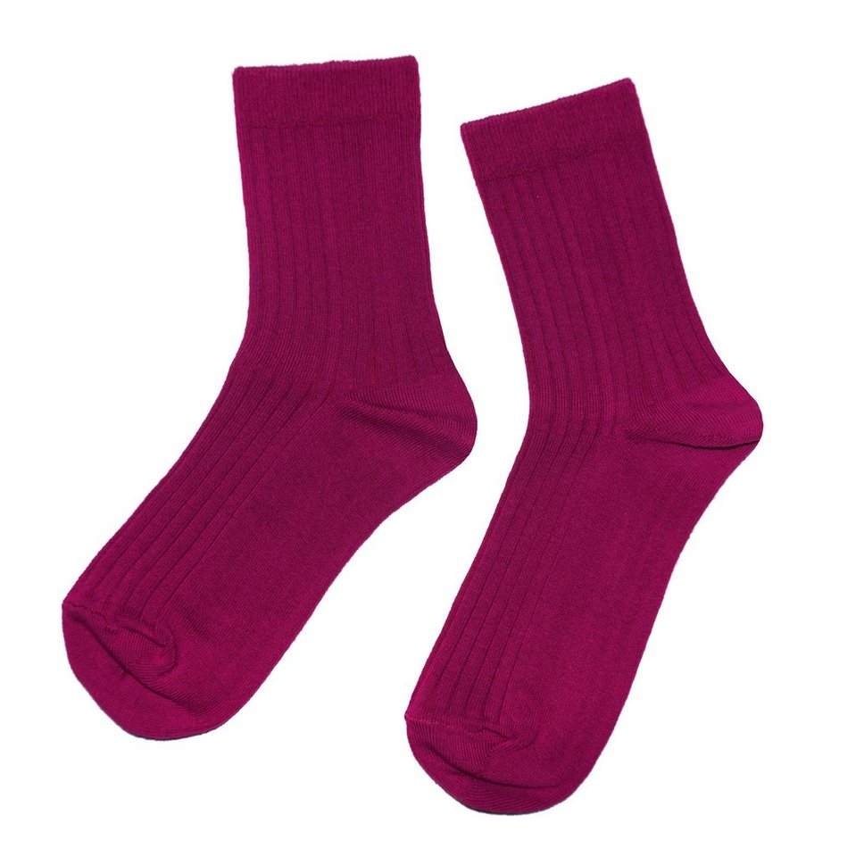 WERI SPEZIALS Strumpfhersteller GmbH Basicsocken Damen Socken >>Casual Rippe<< mit Baumwolle von WERI SPEZIALS Strumpfhersteller GmbH