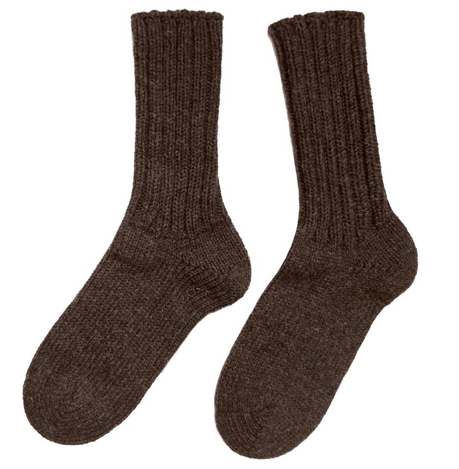 WERI SPEZIALS Strumpfhersteller GmbH Haussocken Herren Socken >>Grobstrick<< aus Wolle von WERI SPEZIALS Strumpfhersteller GmbH